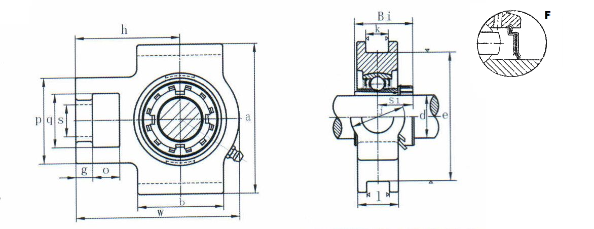 картинка Подшипниковый узел UKTX12+HS2312F 