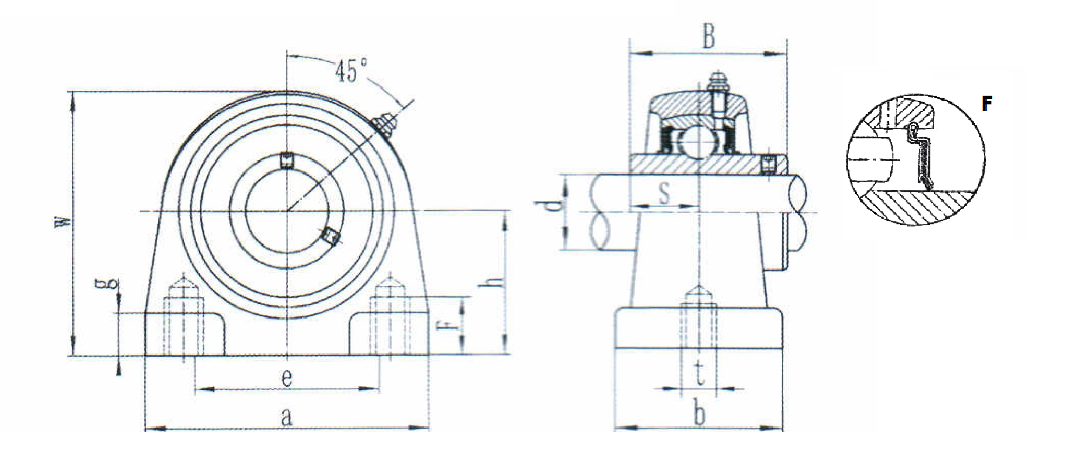 картинка Подшипниковый узел SUCPA210F 